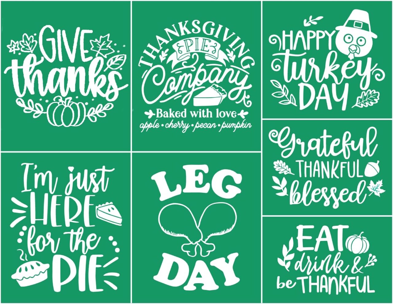Fall Silk Screen Stencils Reusable Self Adhesive Chalk Mesh Stencils